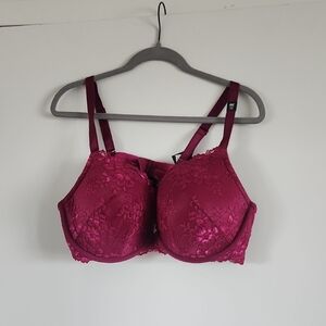 Elegant Lace Underwire Bra - Pink